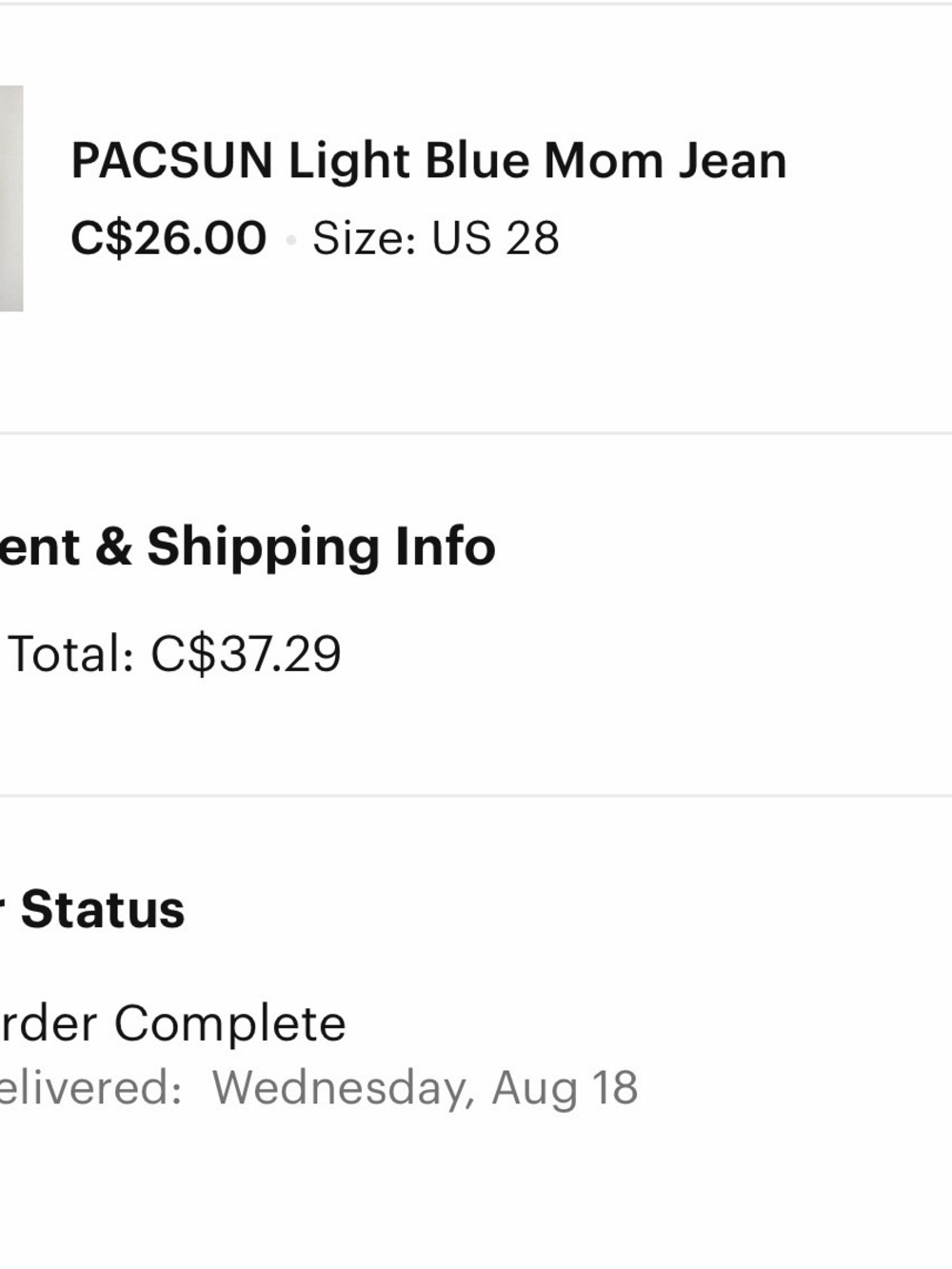 PacSun Light Wash Blue High-Rise Jeans - Picture 10 of 10